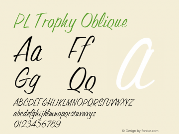 PL Trophy Oblique Version 1.00图片样张