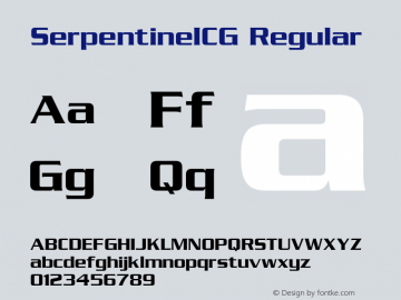 SerpentineICG Regular 001.000图片样张