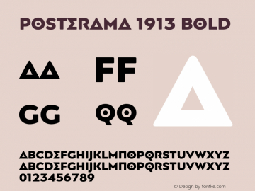 Posterama 1913 Bold Version 1.00图片样张