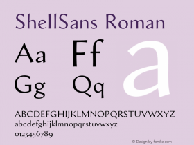 ShellSans Roman 001.000 Font Sample