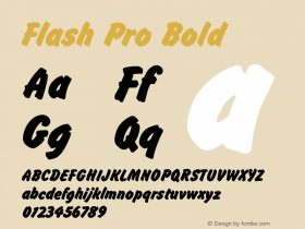 FlashPro-Bold Version 1.00图片样张
