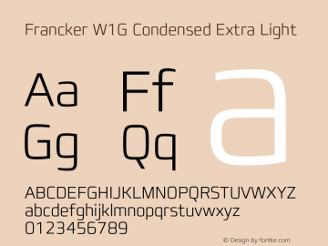 FranckerW1G-CondensedXLight Version 1.01图片样张