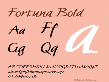 Fortuna Bold Version 1.00图片样张