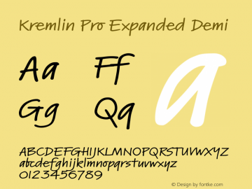 Kremlin Pro Expanded Demi Version 1.000图片样张