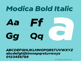 Modica Bold Italic Version 1.000;hotconv 1.0.109;makeotfexe 2.5.65596图片样张