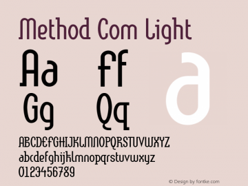 Linotype Method Com Light Version 1.30图片样张