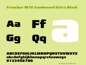 FranckerW1G-CondensedXBlack Version 1.01图片样张