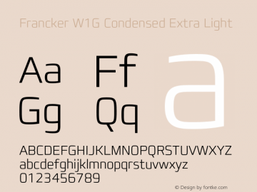 FranckerW1G-CondensedXLight Version 1.01图片样张