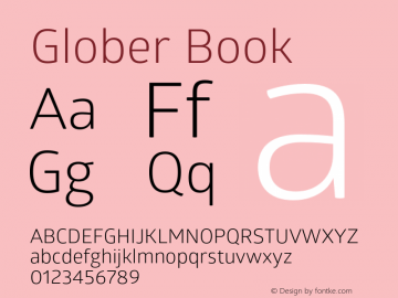 Glober Book Version 2.000;hotconv 1.0.109;makeotfexe 2.5.65596图片样张