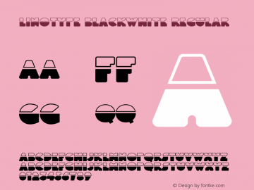 Linotype BlackWhite Version 1.001图片样张