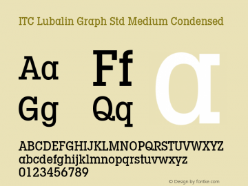 ITC Lubalin Graph Std Md Cn Regular Version 1.00 Build 1000图片样张