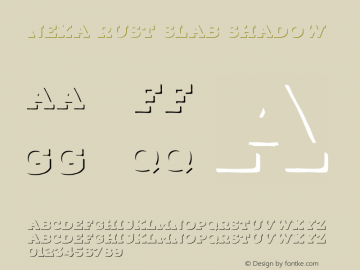 NexaRustSlab-Shadow Version 1.000;PS 001.000;hotconv 1.0.88;makeotf.lib2.5.64775图片样张