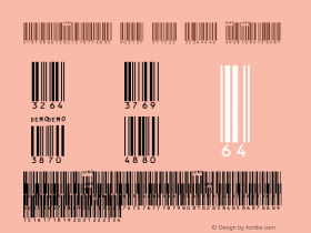 PrecisionID ITF T08 DEMO Regular Version 2.01 2005 Font Sample