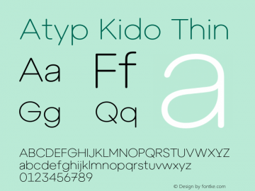 Atyp Kido Thin Version 1.000;FEAKit 1.0图片样张