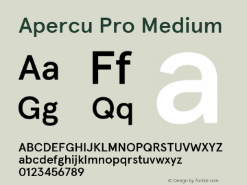 Apercu Pro Medium Version 6.001图片样张