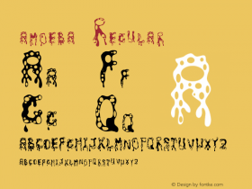 amoeba Regular 2 Font Sample