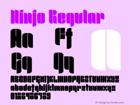 Ninjo Regular Version 2.000 Font Sample