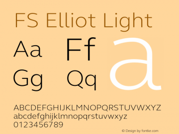 FSElliot-Light Version 6.01图片样张
