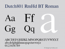 Dutch801 RmHd BT Roman Version 1.01 emb4-OT图片样张