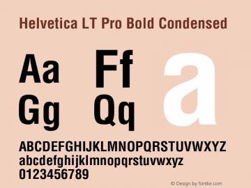 HelveticaLTPro-BoldCond Version 2.000 Build 1000图片样张
