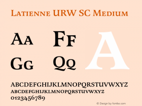 LatienneURWSC-Med Version 1.000;PS 1.00;hotconv 1.0.57;makeotf.lib2.0.21895图片样张