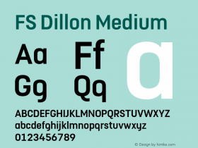 FSDillon-Medium Version 6.01图片样张