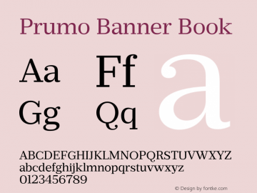 Prumo Banner Book Version 1.001;PS 001.001;hotconv 1.0.70;makeotf.lib2.5.58329图片样张