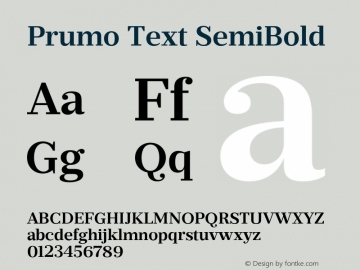 Prumo Text SemiBold Version 1.001;PS 001.001;hotconv 1.0.70;makeotf.lib2.5.58329图片样张