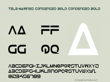 Tele-Marines Condensed Bold Condensed Bold 2图片样张