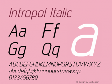 Intropol-Italic 1.000图片样张