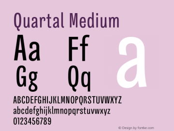 Quartal Medium Version 1.000图片样张