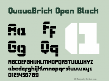 QueueBrick Open Black Version 1.000 2008 initial release图片样张