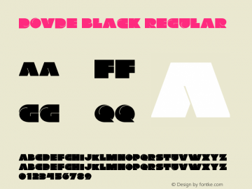 Dovde-Black Version 1.000;PS 001.001;hotconv 1.0.38图片样张