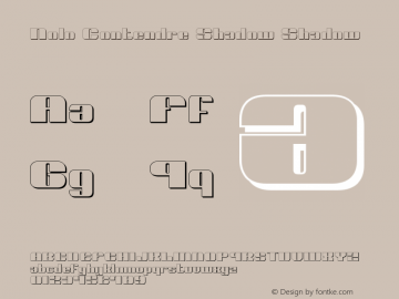 Nolo Contendre Shadow Shadow 2 Font Sample