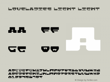 Loveladies Light Light 2 Font Sample