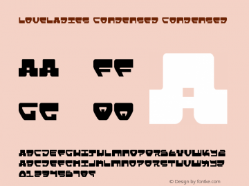 Loveladies Condensed Condensed 2 Font Sample