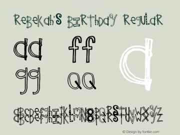 Rebekah's Birthday Regular Version 1.00 October 18, 2005, initial release图片样张