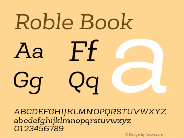 RobleBook-Italic Version 001.000图片样张