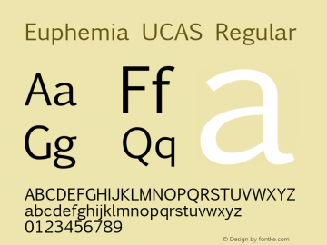 Euphemia UCAS Regular 5.0d7e1图片样张