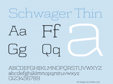 SchwagerThin Version 001.001图片样张