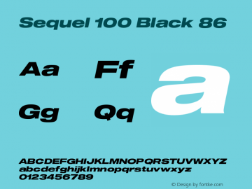 Sequel 100 Black 86 Version 3.000图片样张