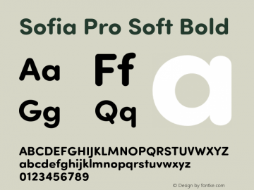 Sofia Pro Soft Bold Version 2.000图片样张