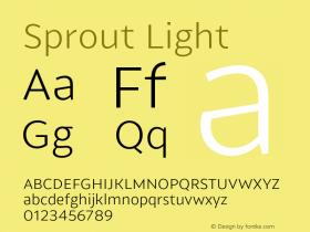 Sprout Light Version 001.000 Jan 2018图片样张