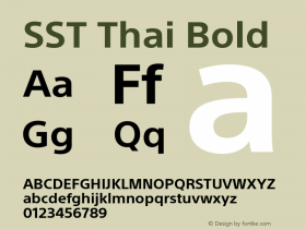 SST Thai Bold Version 1.23, build 5, s3图片样张