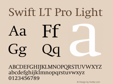 SwiftLTPro-Light Version 1.100;PS 001.001;hotconv 1.0.38图片样张