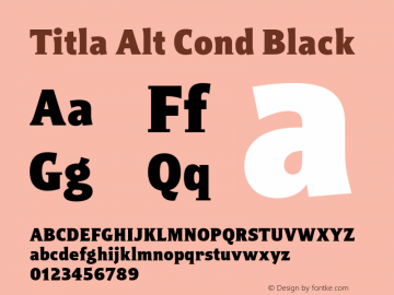 Titla Alt Cond Black Version 1.1图片样张