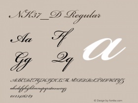 NK37_D Regular OTF 1.000;PS 001.001;Core 1.0.29 Font Sample