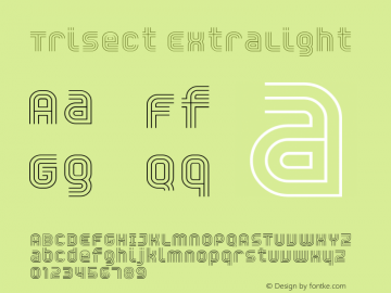 Trisect ExtraLight version 1.00图片样张