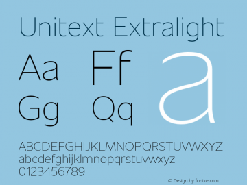 Unitext Extralight Version 1.00, build 11, gb1060, s3图片样张