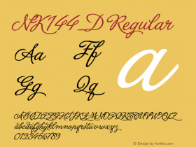 NK144_D Regular OTF 1.000;PS 001.000;Core 1.0.29图片样张